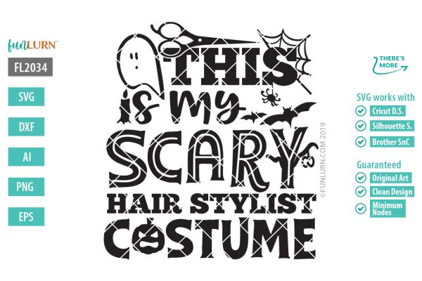 This is my scary hairstylist costume