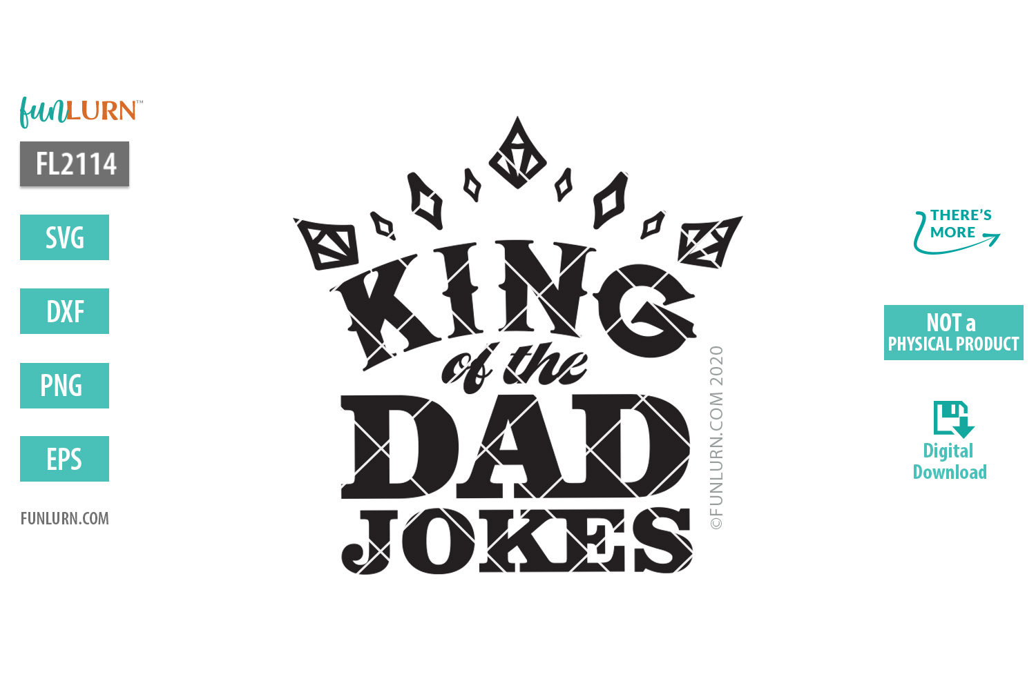 Download King of the Dad jokes SVG - FunLurn