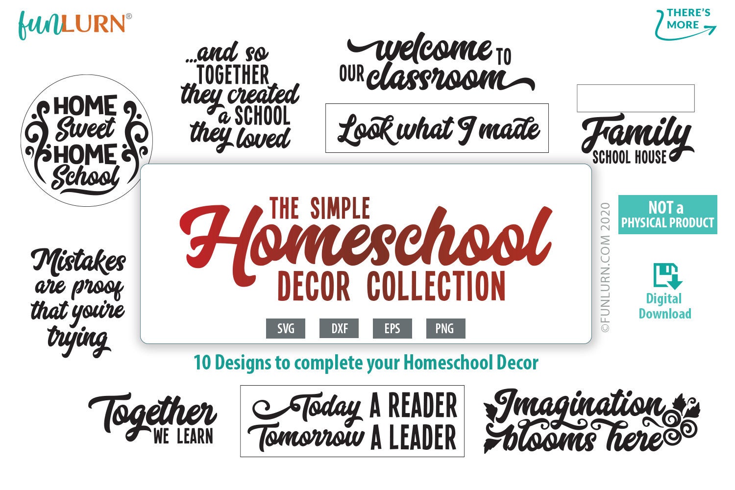 home sweet homeschool Imagination blooms here svg today a reader tomorrow a leader Welcome to our classroom Homeschool Decor svg bundle