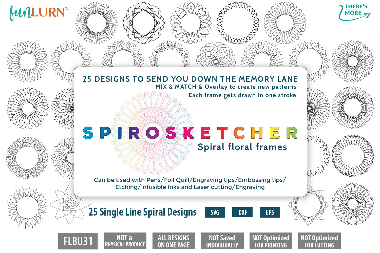 Download Spirosketcher Spiral Graphics Single Line Svg Bundle Funlurn