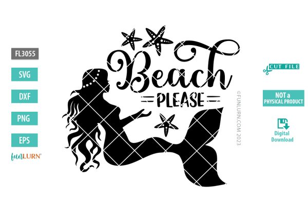Beach Please mermaid